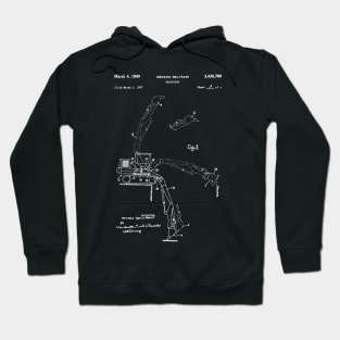 Excavator Patent / Excavator operator gift idea Hoodie